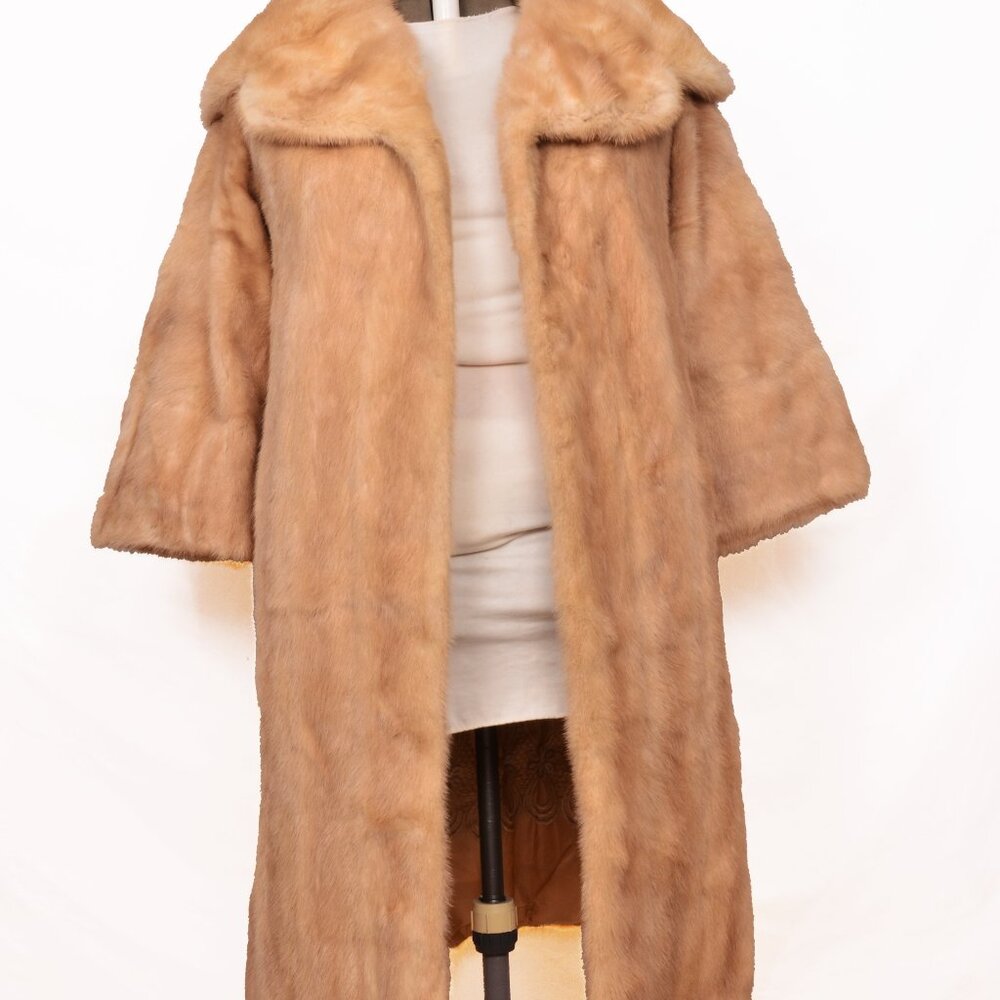 Vintage Natural Blonde Full Length Mink Coat